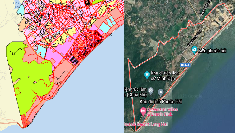 Bản đồ quy hoạch Phước Hải