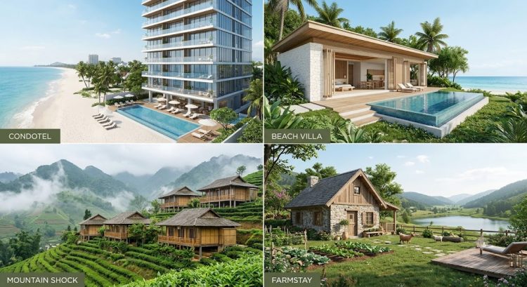 Các loại hình BĐS nghỉ dưỡng hiện có trên thị trường