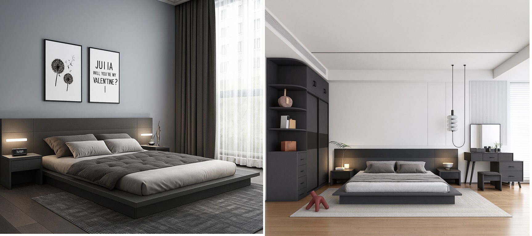 Q Topia : Nghệ thuật sắp đặt không gian sống thượng lưu 5 Nội thất phòng ngủ tinh tế